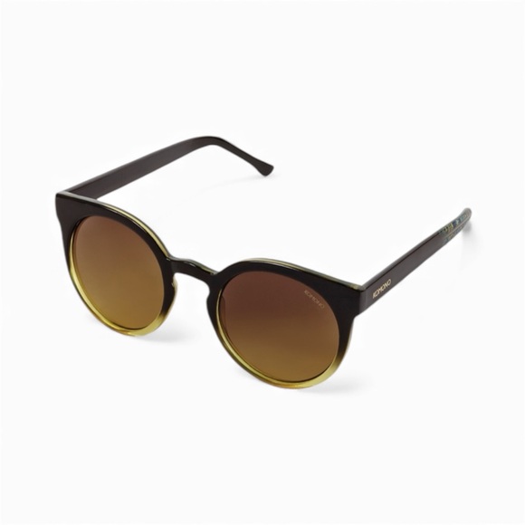 Komono Sunglasses NEW Lulu Black/ Yellow cat eye - Picture 2 of 16